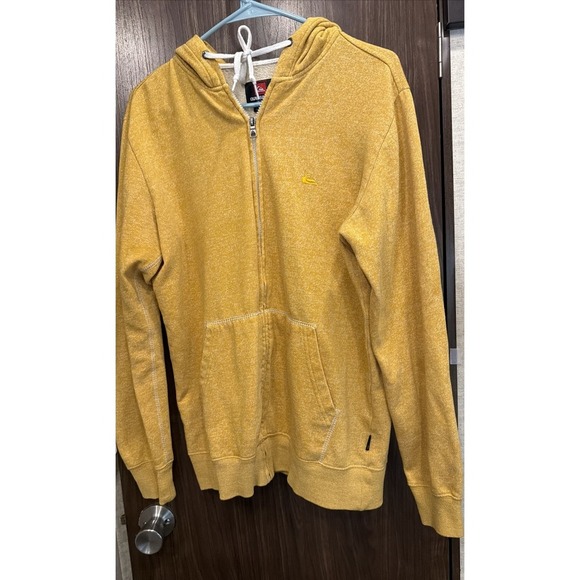 Quiksilver Other - Quicksilver Hoodie Skater Grunge Surf  Full Zip Long Sleeve Pocket Beach Vibe L